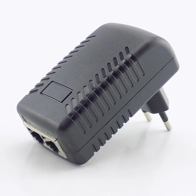DC 48 В 0.5A 24 Вт Poe блок питания адаптер-форсунка переключатель Poe для ip-камеры WiFi Poe инжектор зарядное устройство с вилкой США/ЕС штекер E14
