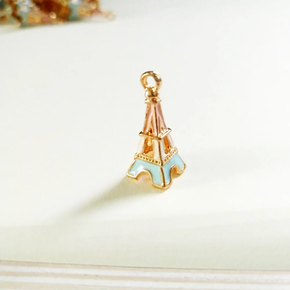 4 шт Симпатичные Эйфелева подвески в виде башни изготовление браслета ожерелья