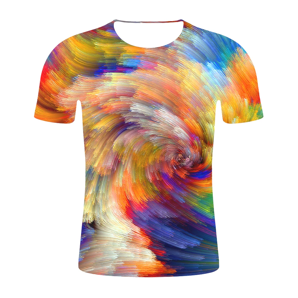 2019 Combination Of Geometric Forms 3D Printing MENS T Shirt Unisxe Funny Short Sleeved Tees Men/women Tops Men's T-shirts | Мужская