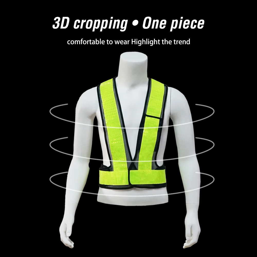 Универсальный светоотражающий жилет высокой видимости v-образная форма рабочая