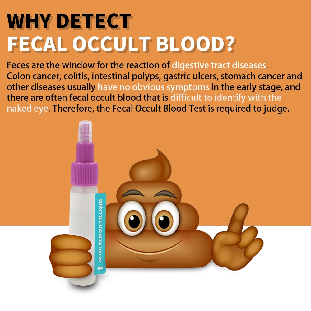 Wondfo 2 тест s одноступенчатая фекальная оккультная кровь (FOB) тестирование скорости