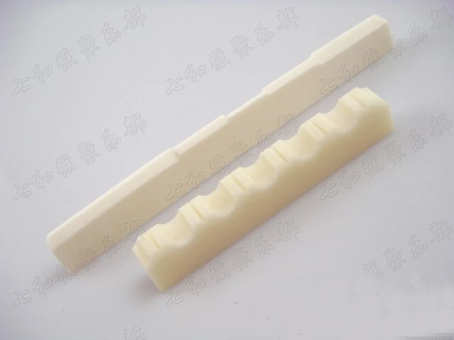 

Набор из 5 седлов и гайки для классической гитары Bone, размер гайки 52x6x9, Размер седла 80x3x9-8 мм