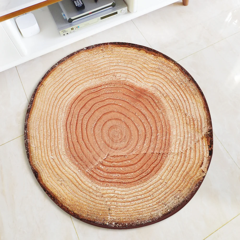Zeegle круглый ковры Гостиная украшения коврик фланелевый компьютерное кресло