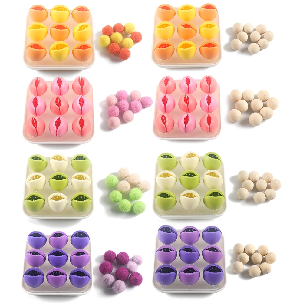 

Игрушки Монтессори, игра в мячи, визуальная сенсорная тренировка, тренировка координации, интерактивные обучающие игрушки для родителей и ...