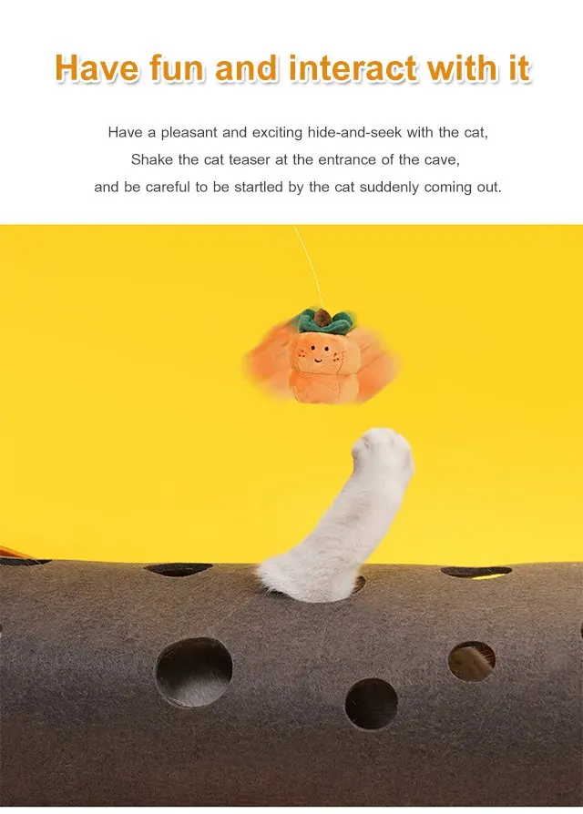 Лидер продаж складной туннель для кошек с отверстиями Радужный канал палатка