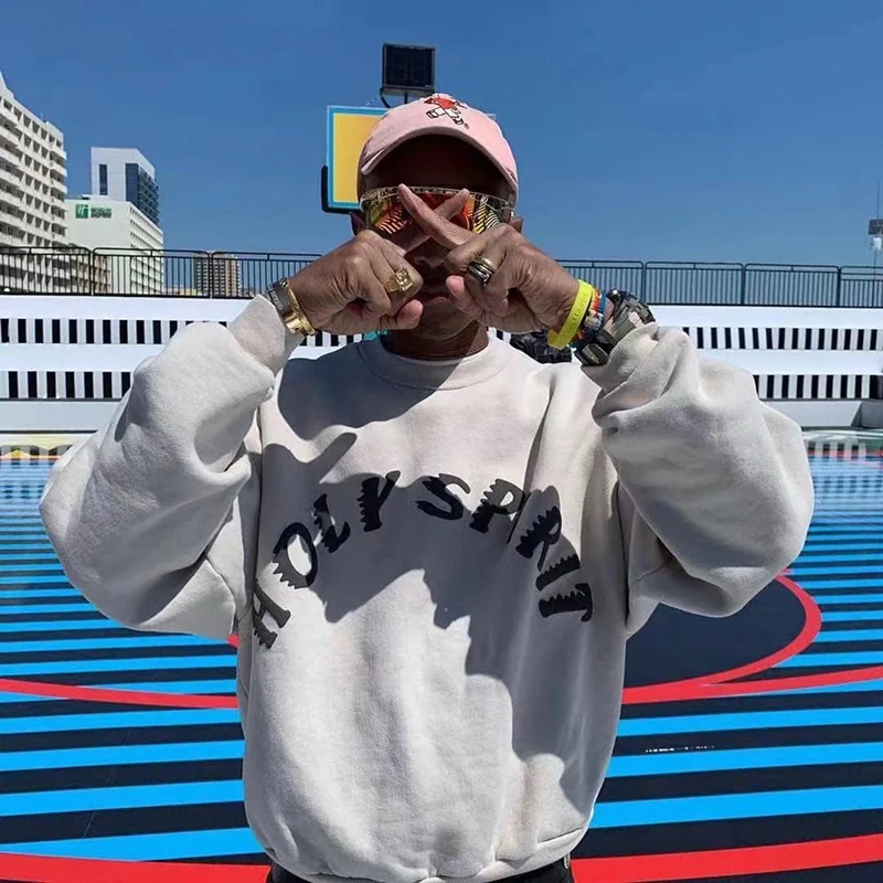 Харадзюку Канье WEST пена письмо печатных Терри Толстовка для мужчин Xxxtentacion уличная шерпа толстовки пара Толстовка