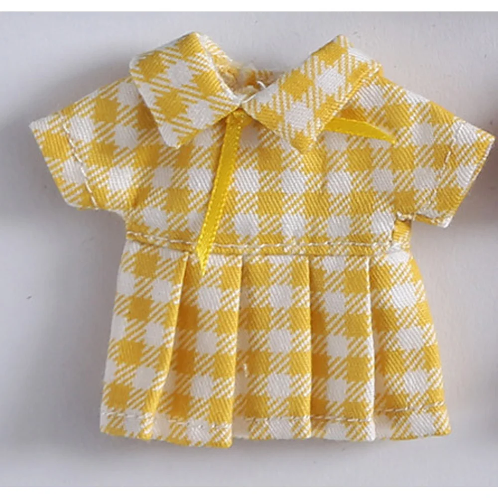 

Plaid dress For OB11/Molly/GSC/1/12 Doll Clothes 9 Color Can Choose