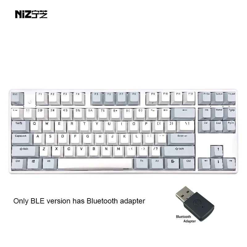 Niz keyboard x87 capacitive keyboard Bluetooth dual mode full key programmable, two-color PBT keycap and RGB
