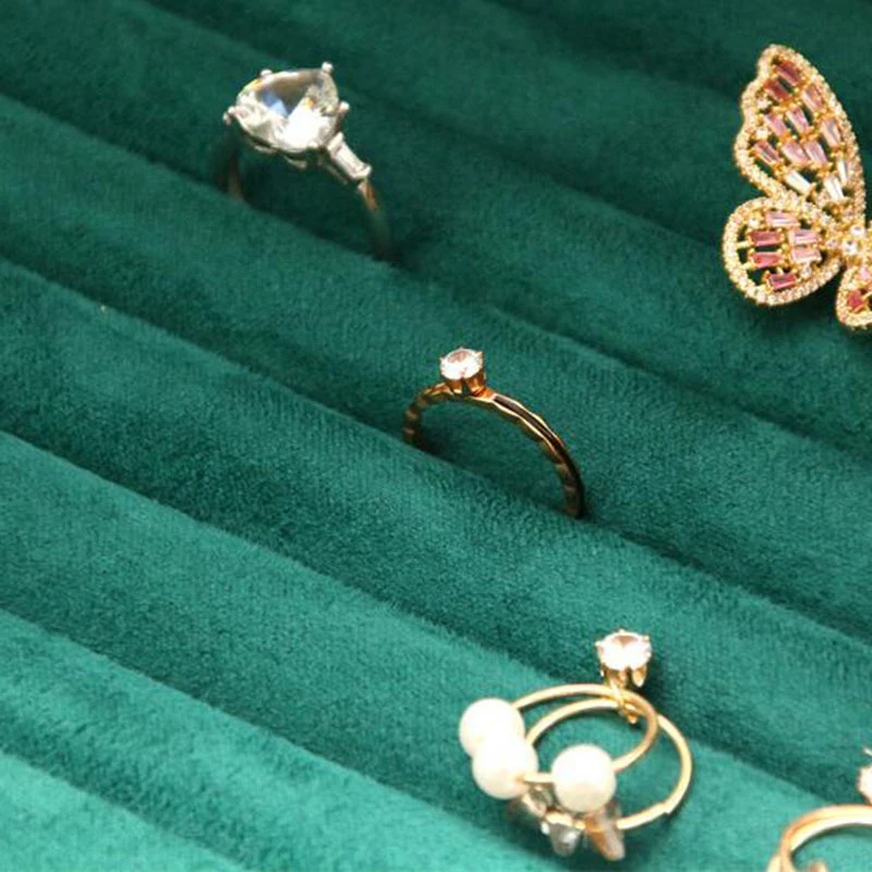 

Bamboo and Wood Jewelry Stand, Microfiber Flannel Ring Tray, Window Jewelry Display Stand, Bracelet Tray, Earring Tray