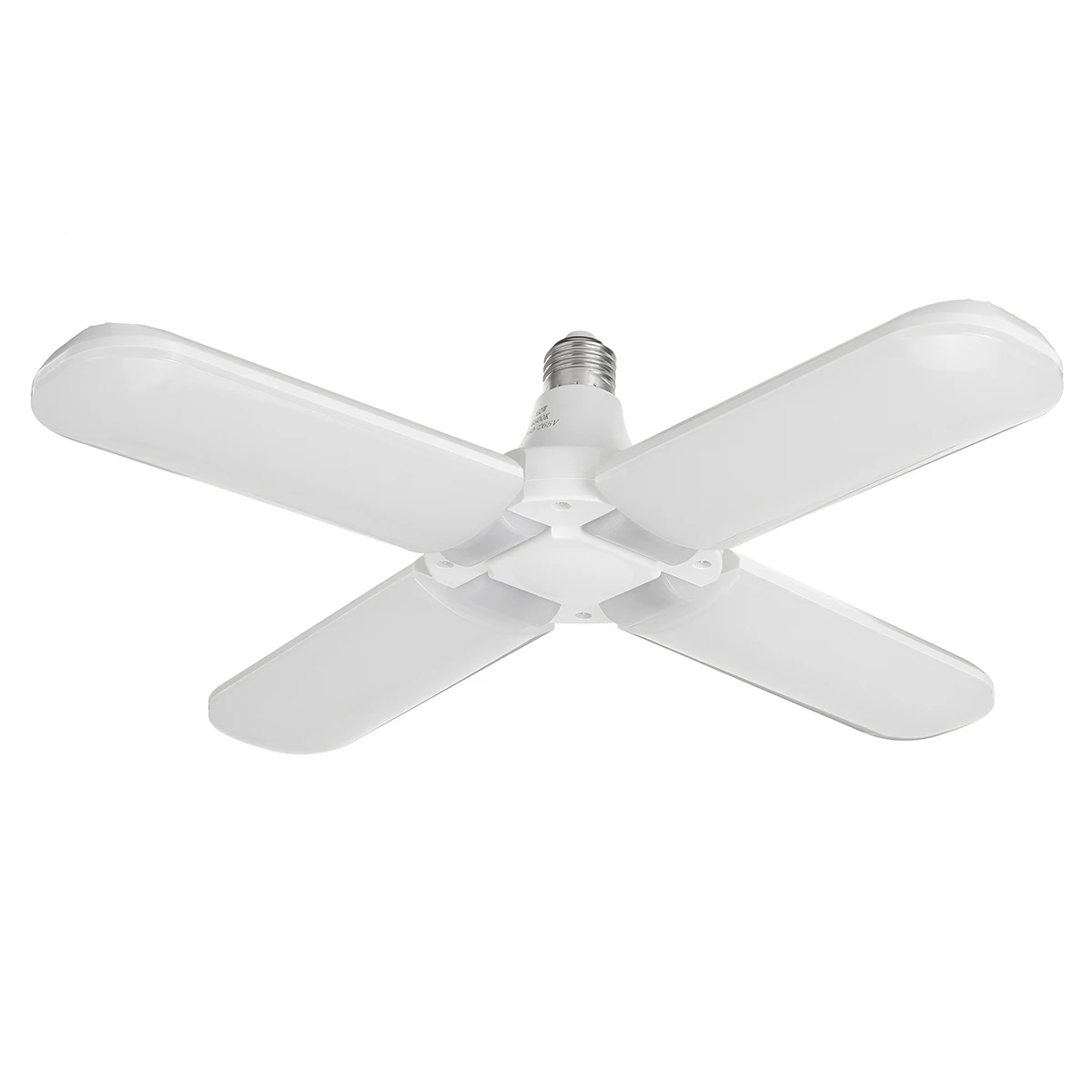 65W 4 Blade 96-265 в светодиодный светильник складной Вентилятор лезвие лампа универсальный деформируемый гаражный светодиодный светильник 45 Вт/60 Вт E27 складной потолочный светильник для цеха - Испускаемый цвет: 65W 4 Blade