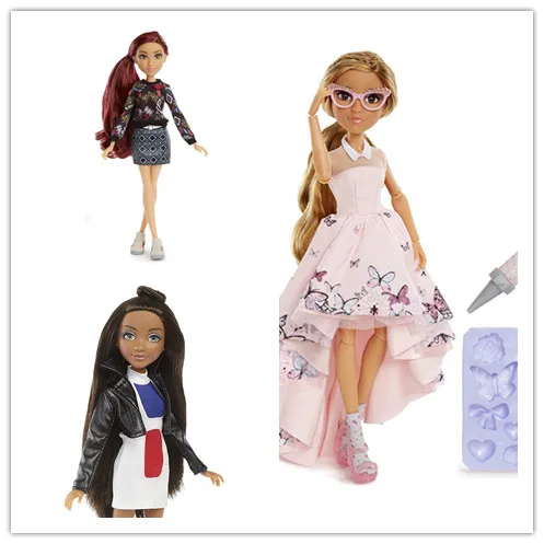 

28cm Genuine Project Mc2 Core Doll Glass eyes Dress Up Doll Plastic Dolls Christmas Gift doll toys for children girls