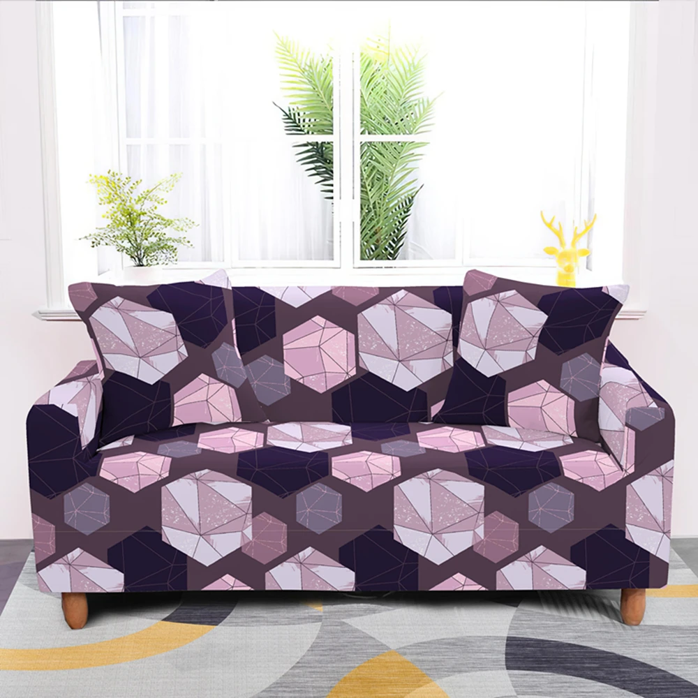 

Geometric Elastic Sofa Cover for Living Room Modern Sectional Corner Slipcover Couch Covers Arm Chair Protector 1/2/3/4 Seat