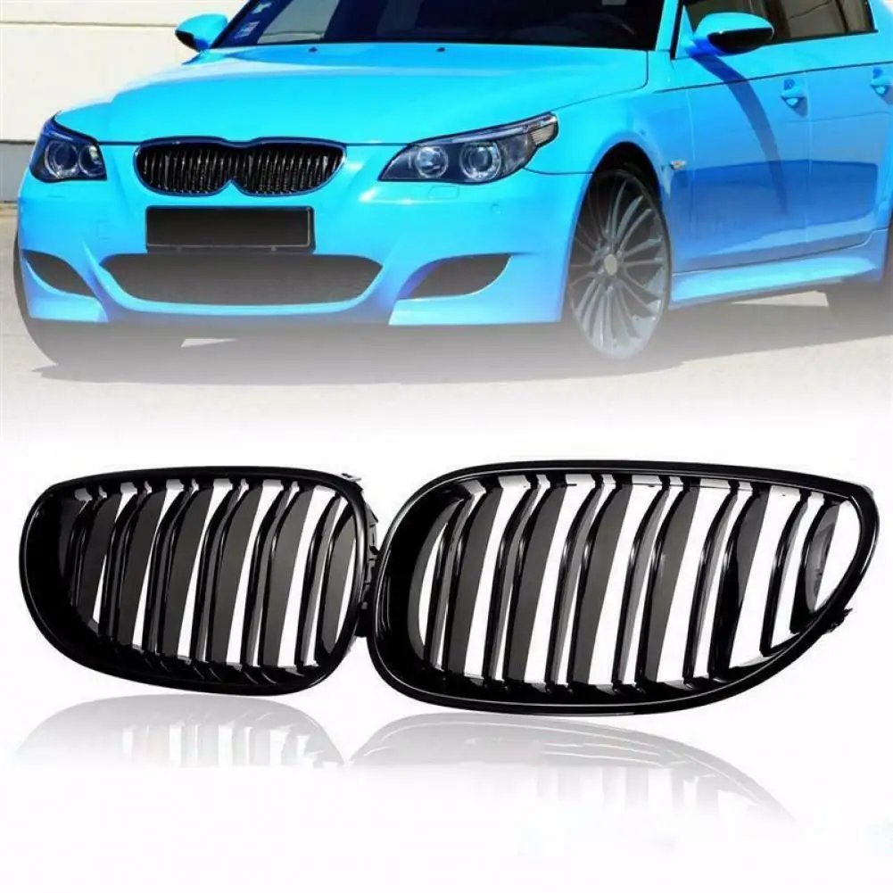 

1 Pair Grille Glossy Easy to Install ABS Vehicle Front Grill 51712155446/51712155447/51137065701 for BMW E60 2004-2009 bmw e90