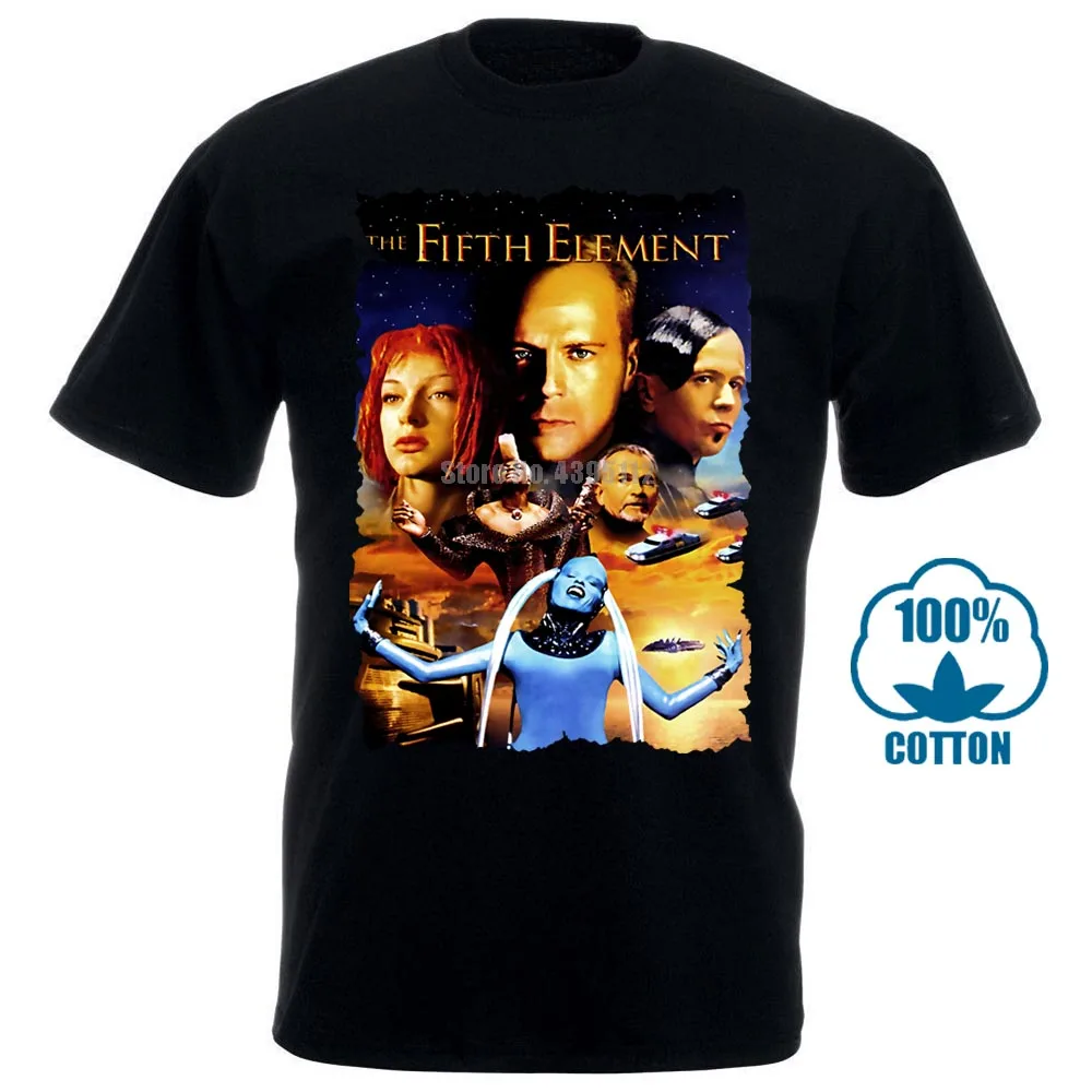 Мужские Забавные футболки с пятым элементом из фильма одежда для фитнеса