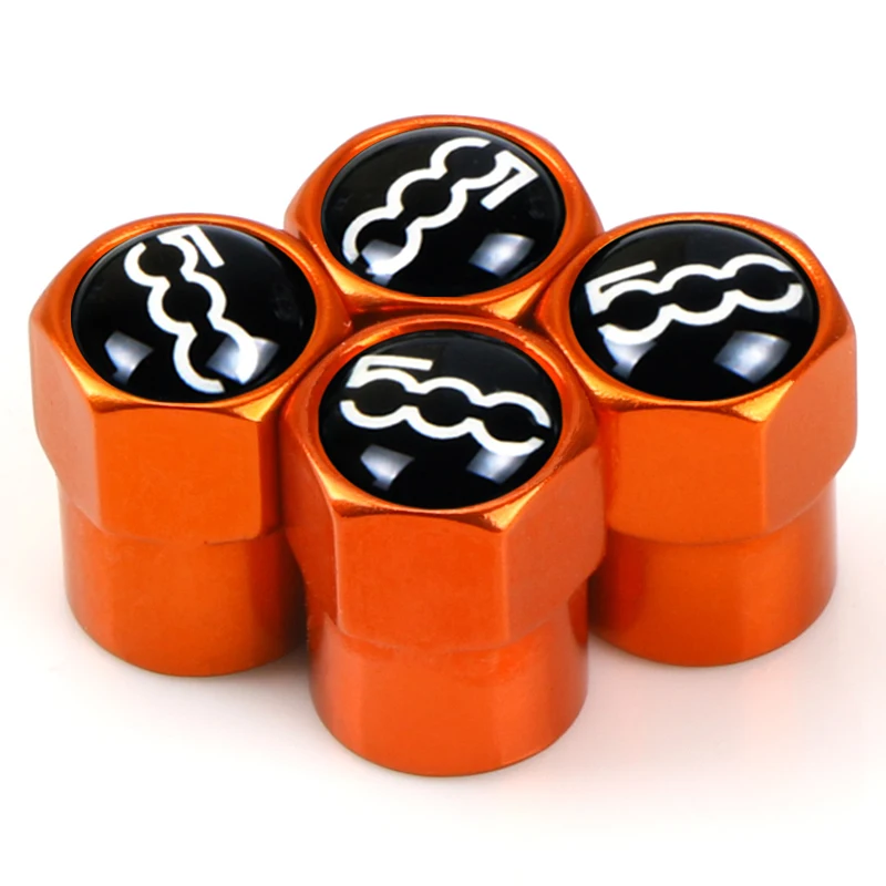 Колпачки на клапаны автомобильных шин из алюминиевого сплава для fiat 500 2007 ~ 2015 4 шт.