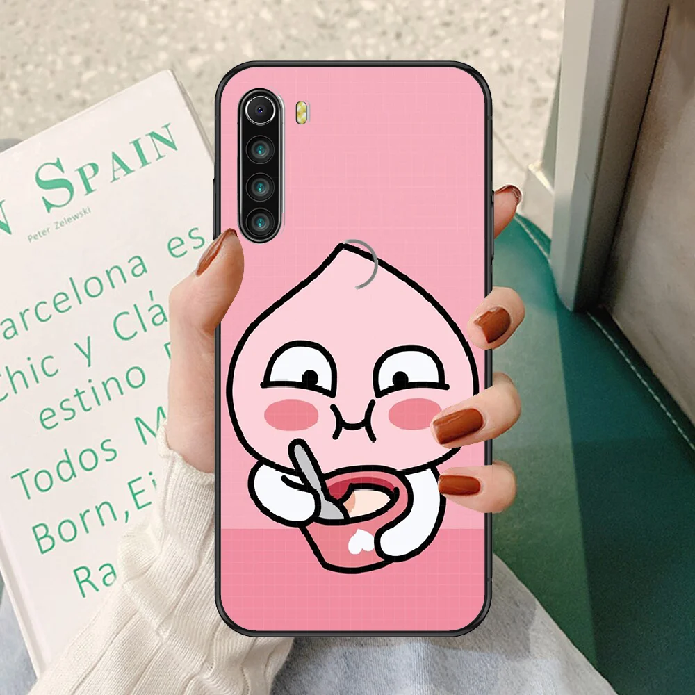 

lovely friends cartoon cocoa Phone case For Xiaomi Redmi Note 7 7A 8 8T 9 9A 9S K30 Pro Ultra black soft Etui painting cover