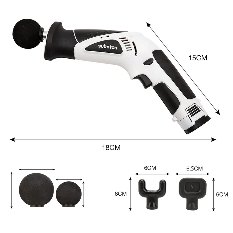 Высокое качество 7 головок мышечный массажный пистолет Мышечная Релаксация