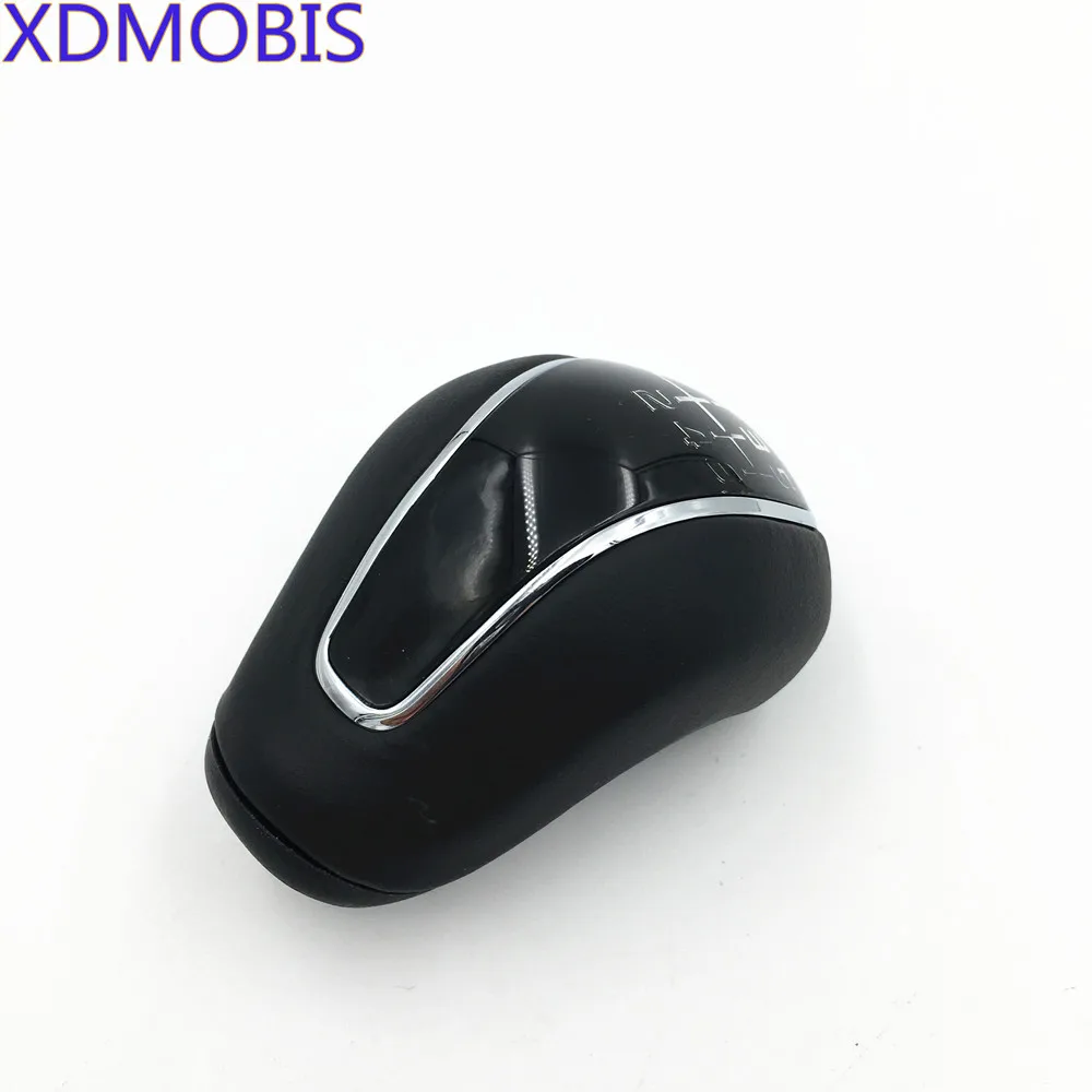 Ручная остановка 6 скоростей M кожаная Глянцевая ручка переключения передач