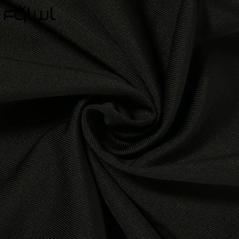 

FQLWL Stacked Hollow Out Black Bodycon Jumpsuit Women Spaghetti Strap Backless Romper Ladies Sexy Party Clubwear Jumpsuits New