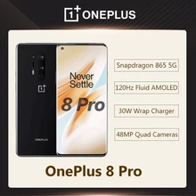 Novo oneplus 8 pro 8pro 5g telefone móvel 6.78 "12gb 256gb snapdragon 865 quatro câmera traseira 48mp 8mp 48mp 5mp duplo sim telefone inteligente (4)