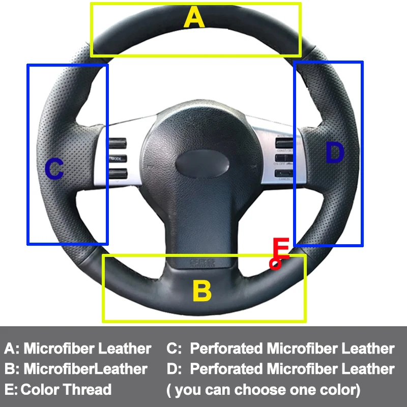 car auto steering wheel cover for infiniti fx fx35 fx45 2003 2008 for nissan 350z 2003 2009 braid volant 2004 2005 2006 2007 free global shipping