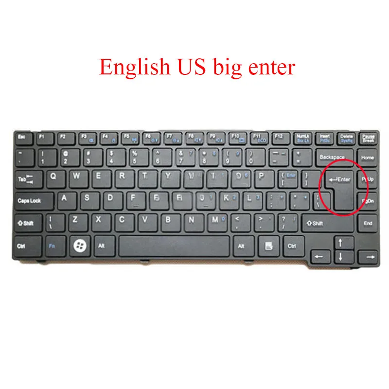 Клавиатура для ноутбука Fujitsu Lifebook UH552 UH572 V132326AS1 CP579494 01 6037B0070201 V132326AS3 CP615704 V132326AK