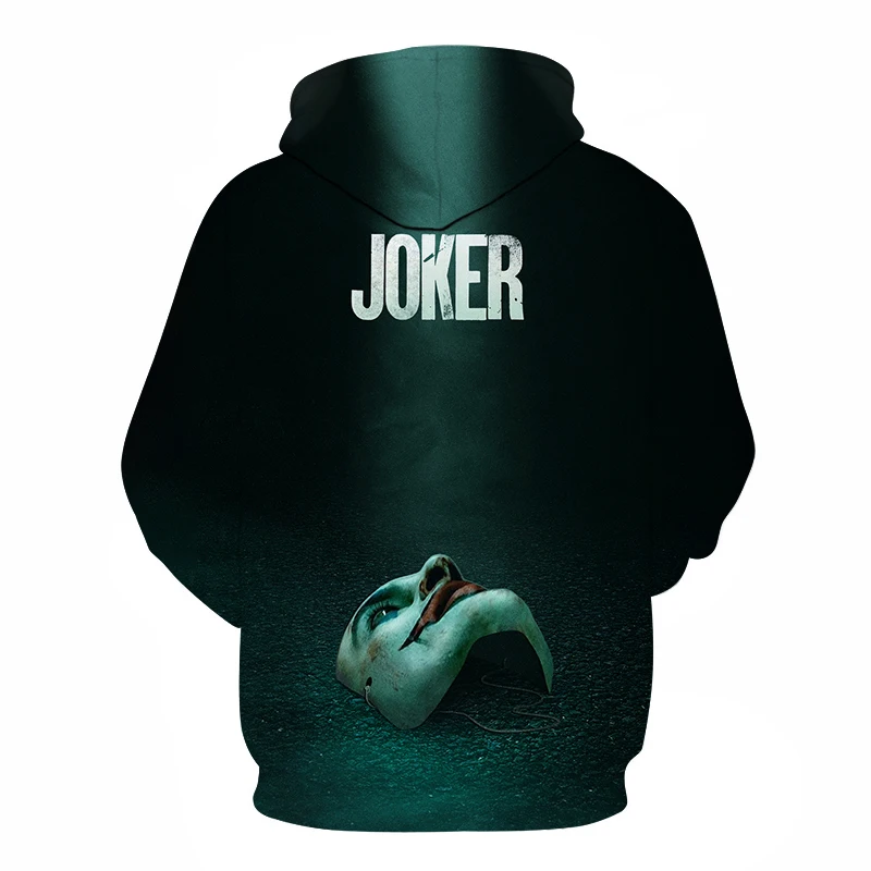 DC фильм Joaquin Джокер новые толстовки мужские толстовки Джокер 3D печать толстовка мужская повседневная как размер