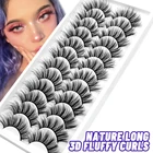 GROINNEYA 2512 пар 3D норковые ресницы натуральные ресницы для макияжа драматические накладные ресницы оптом накладные ресницы для наращивания