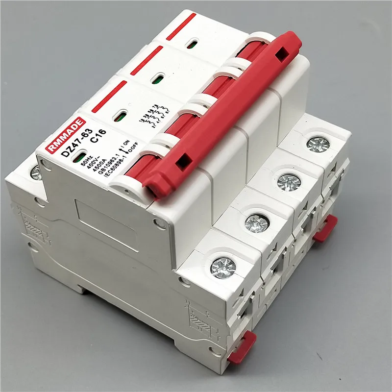 AC220V 400V DZ47 63 6A 4P 10A 16A 20A 25A 63A AC230V 32A 40A 50A мини выключатель с вырезами миниатюрный