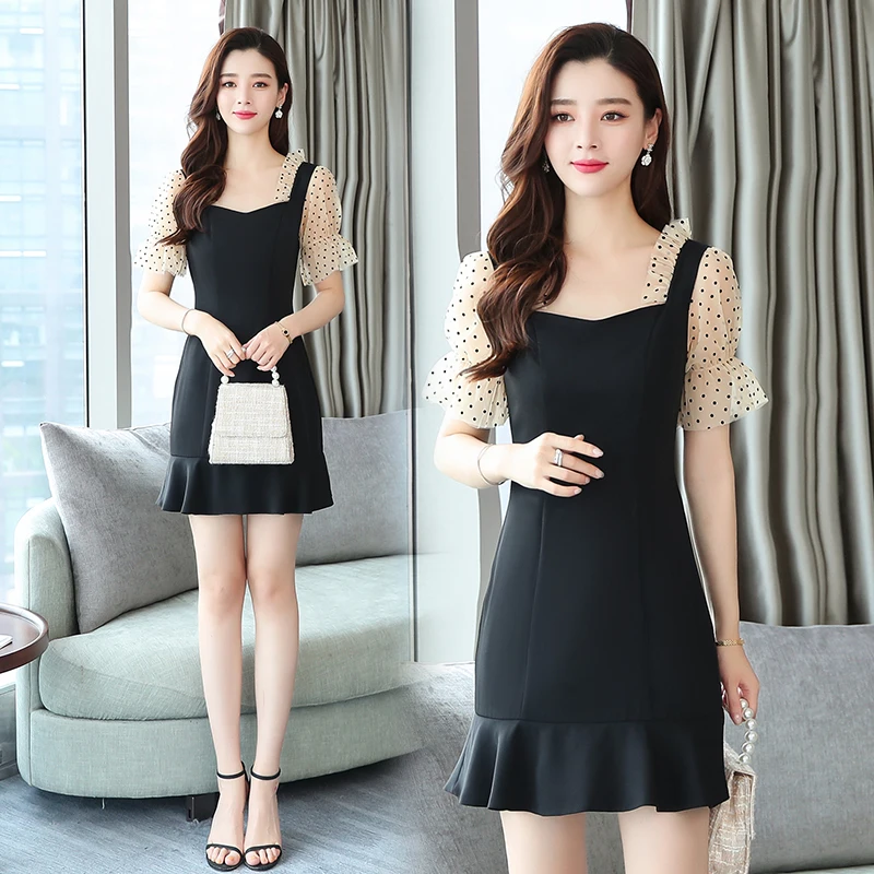 Женское облегающее платье повседневное винтажное мини в Корейском стиле|Женские