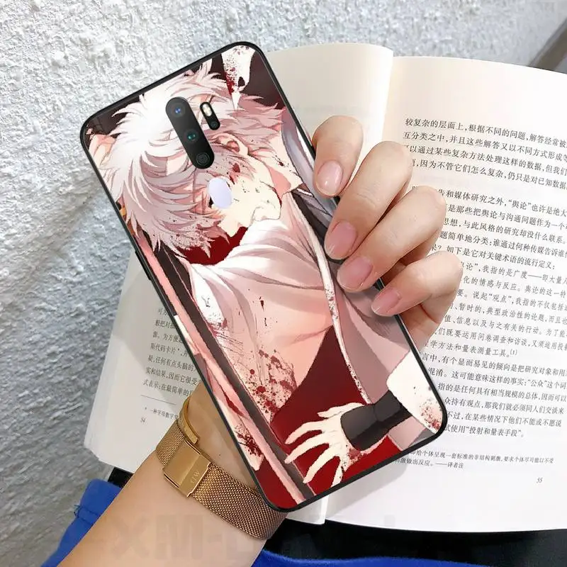 Reayou второй Размер Джинтама крутой черный ТПУ мягкий резиновый чехол для телефона