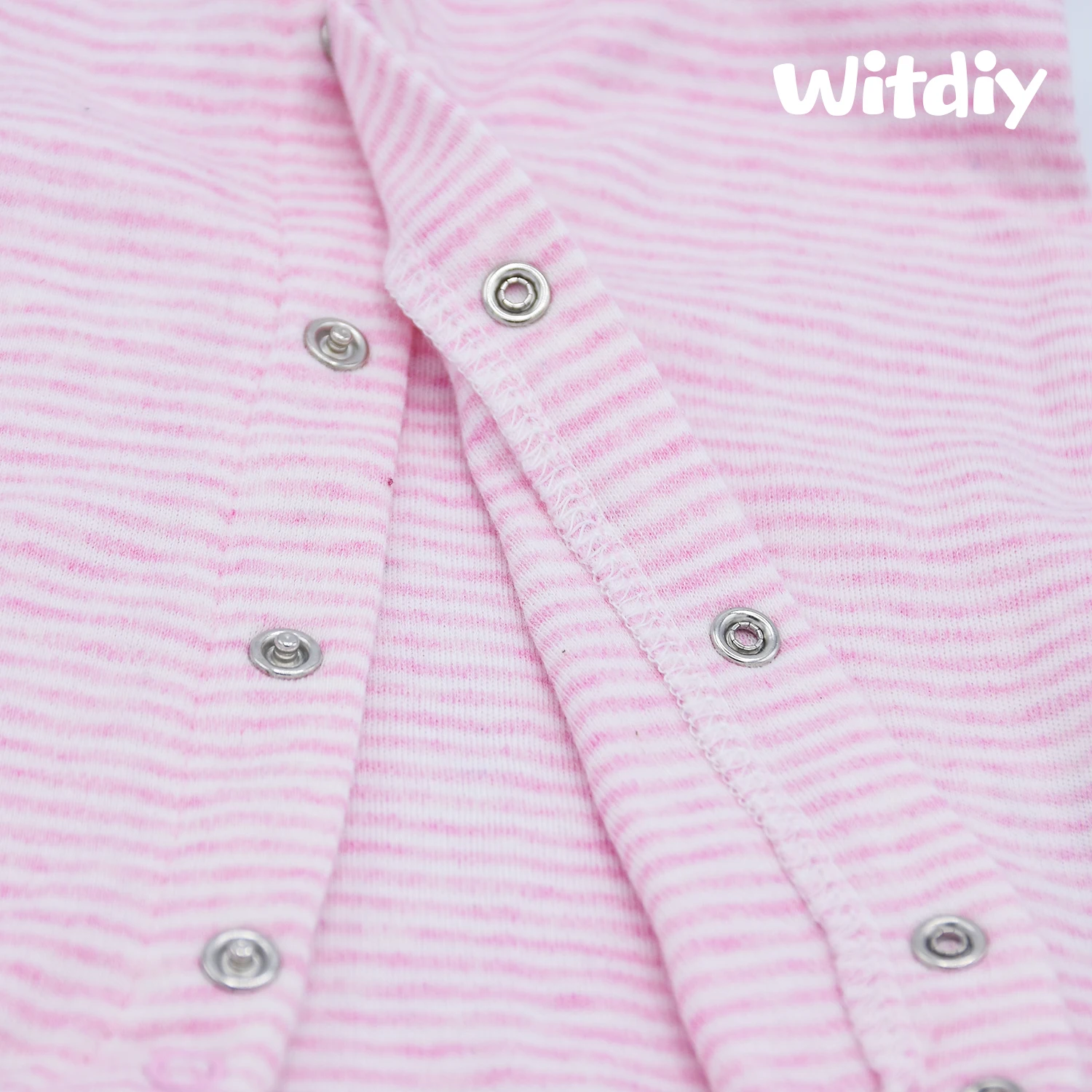 

Witdiy Suitable for 45CM-55CM/55CM60CM Rebirth doll clothes Newborn quality Bodysuit Pink stripes lifelike newborn kit