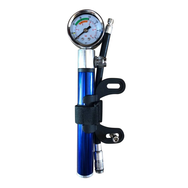 Мини велосипедный насос с манометром 210 фунтов/кв. дюйм портативный ручной Presta и