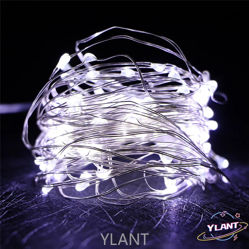 

SWT LED String Fairy Lights 2M 5M 10M 100 Led Strings Copper Wire 3XAA Battery Operated Christmas Wedding Party Decoration