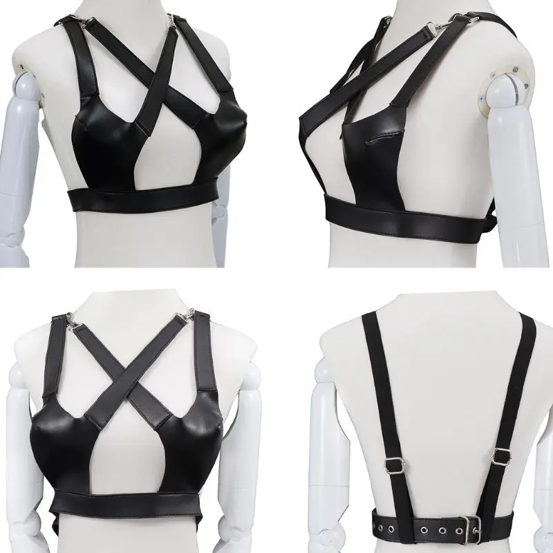 CPDD Женская Сексуальная клетка из искусственной кожи бюстгальтер Фетиш Нижнее