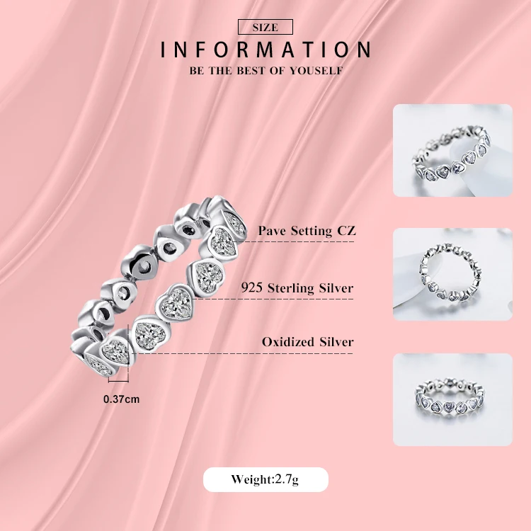 Кольцо с имитацией кольца кольцо из серебра 925 пробы кубическим цирконием вечное