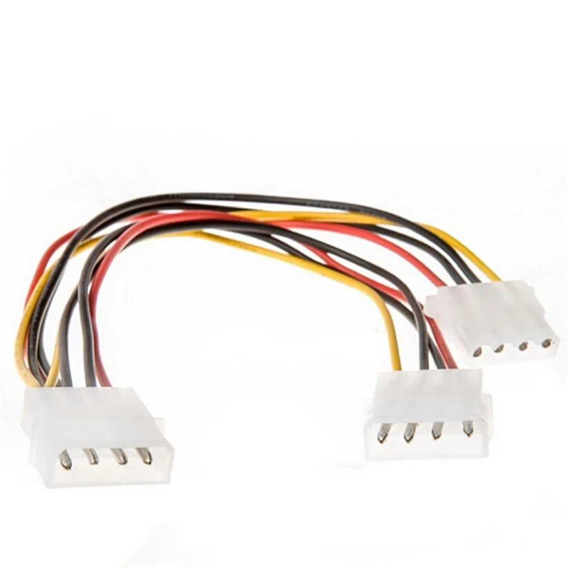 18cm 2 Way 4 pin PSU Power Splitter Cable LP4 Molex 1 to Futural Digital Y adapter Hot Selling | Компьютеры и офис