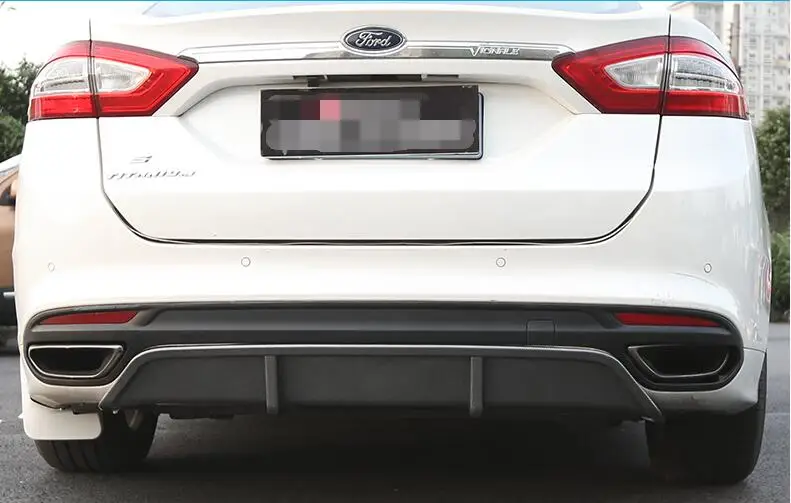 Для Ford Mondeo диффузор бамперы кузов комплект спойлер 2013 2018 для ABS задняя губа задний