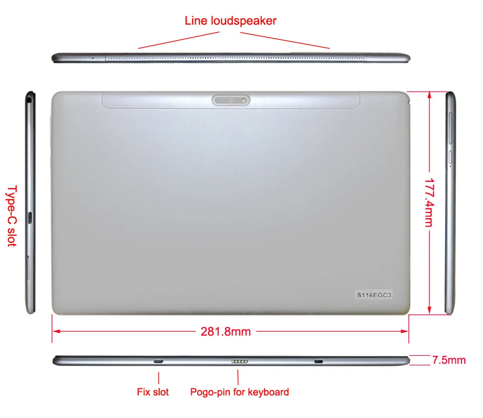 Полный 11,6 дюймовый 2 в 1 планшет Android 4G LTE MTK6797 10 ядер графический планшет 256 Гб ПЗУ телефонный звонок планшет с клавиатурой