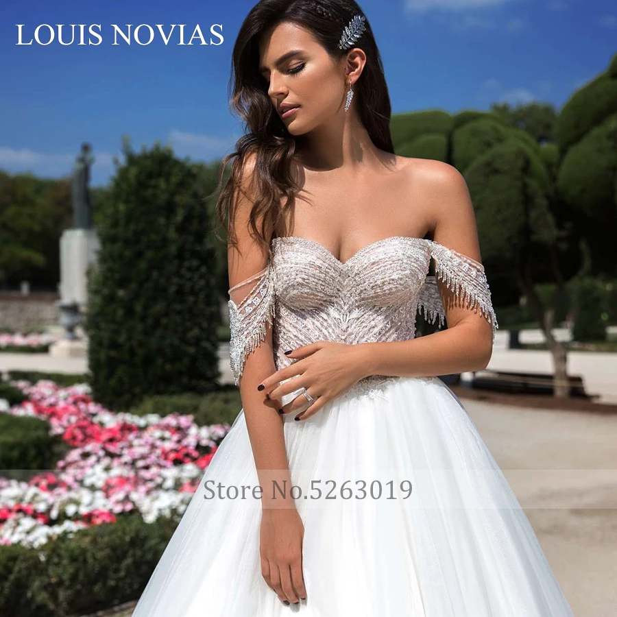 Сексуальное свадебное платье Louis Novias новый дизайн легкое украшенное бусинами