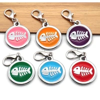 wholesale 100pcs dog id tag custom pet id tags collar accessories personalized puppy nameplate for small medium dogs chihuahua