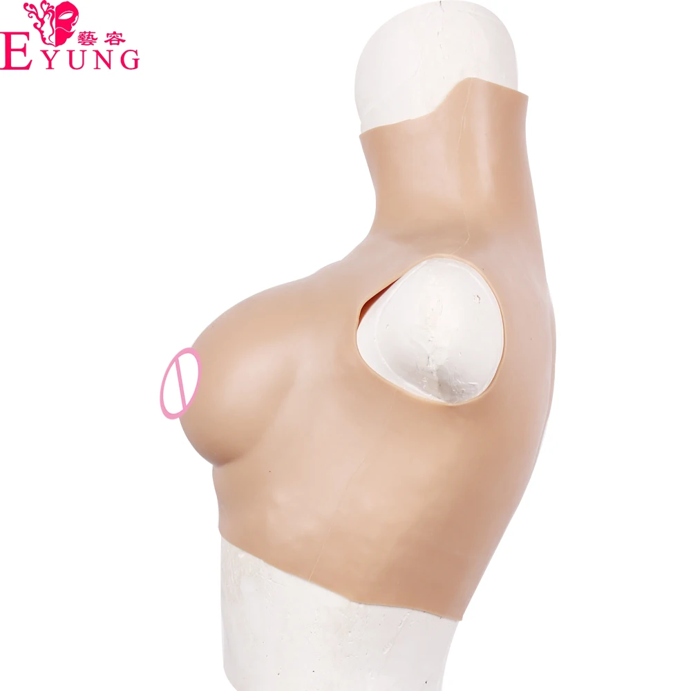 75D поколение падение грудь Дизайн Силиконовая реалистичной формы для Crossdressers