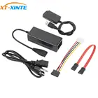 Кабель-переходник XT-XINTE SATA PATA IDE на USB 2,0 для жесткого диска HDD 2,5 дюйма 3,5 дюйма с внешним адаптером питания переменного тока