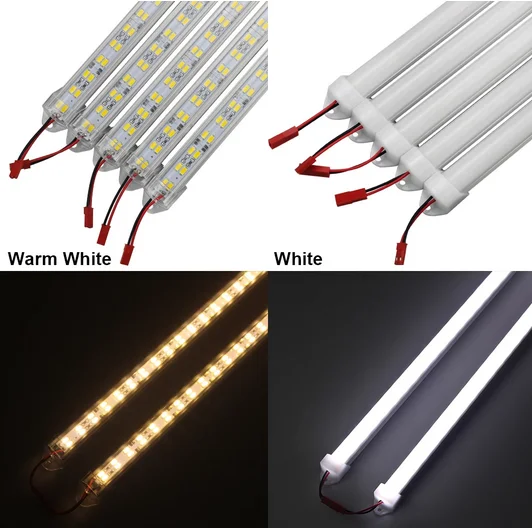 30/50 см двухрядные полосы света 5630 SMD светодиодные Алюминиевые жесткие u образной