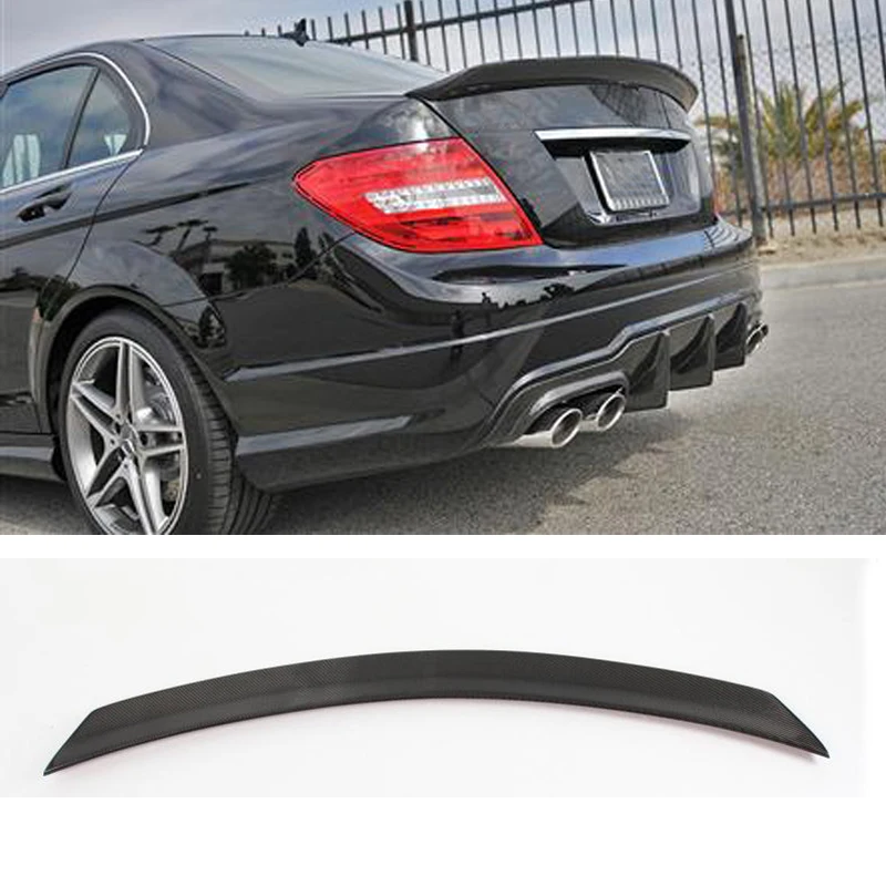 W204 задний багажник спойлер крыло для Mercedes Benz C63 AMG C180 C200 C260 C300 4 двери 2007 2014