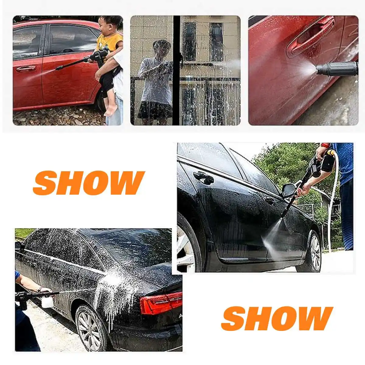 Цена Беспроводной пистолет для мойки автомобиля высокого давления Drillpro, портативный пеногенератор для мойки высокого давления, литий-ионная ак... Купить Беспроводной пистолет для мойки автомобиля высокого давления Drillpro, портативный пеногенератор для мойки высокого давления, литий-ионная ак...