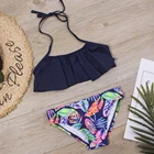 Купальный костюм Falbala для девочек, комплект бикини из двух предметов От 5 до 14 лет, новый купальник с оборками, купальник для малышей, бикини A247, 2021