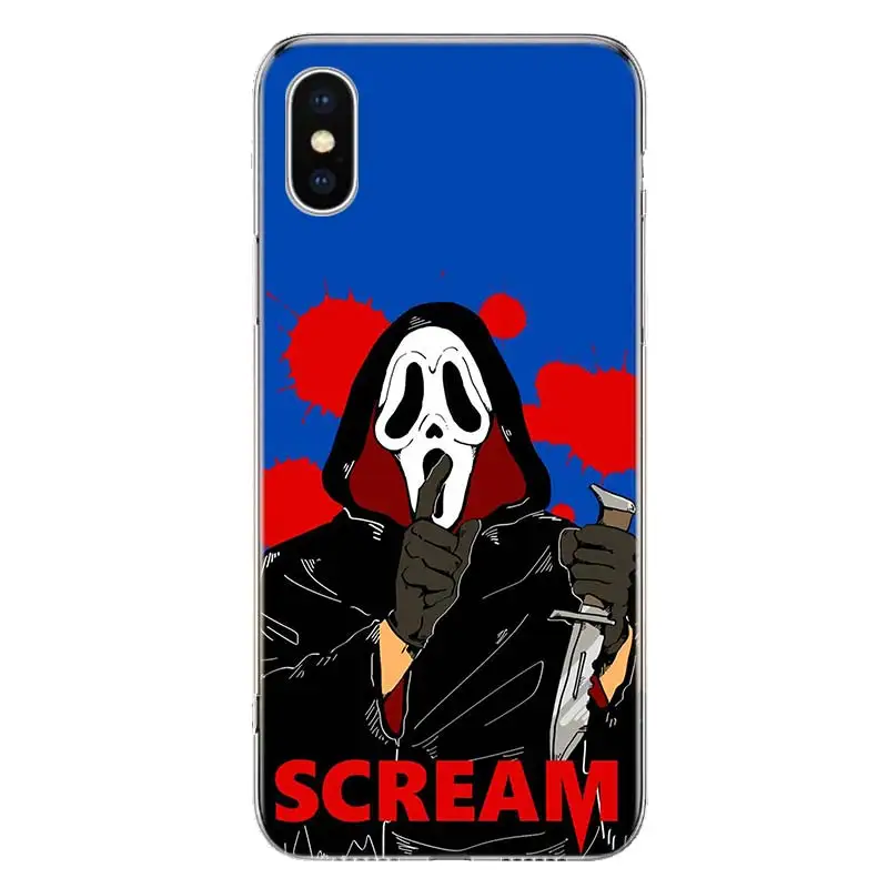 Ghostface Scream Phone Case For Apple iphone 14 13 12 11 Pro Max SE 2020 X XS XR 7 8 6 6S Plus Soft Cover Coque Fundas