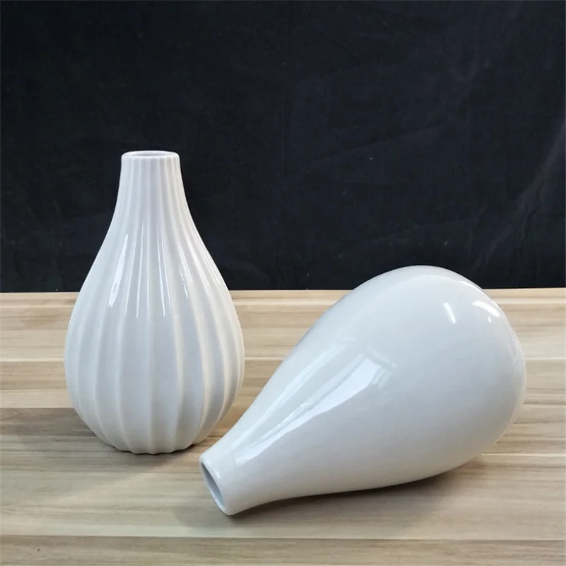 

Modern Ceramic Vases 1PCS Creative Home Decor Artware Home Hydroponic Flower Pot Decoration Arts And Crafts Luxury Gift TN
