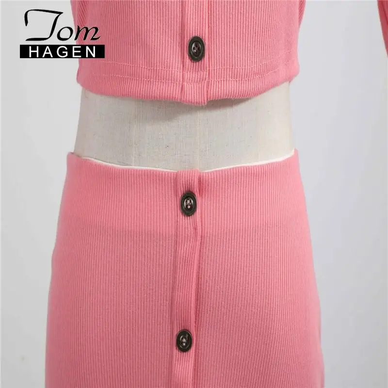 Комплект из 2 предметов женский летний сексуальный клубный укороченный топ и